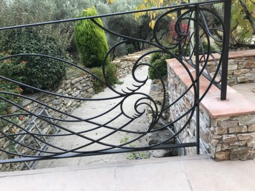 Garde-corps fer forgé sur mesure à la Cadière d’Azur