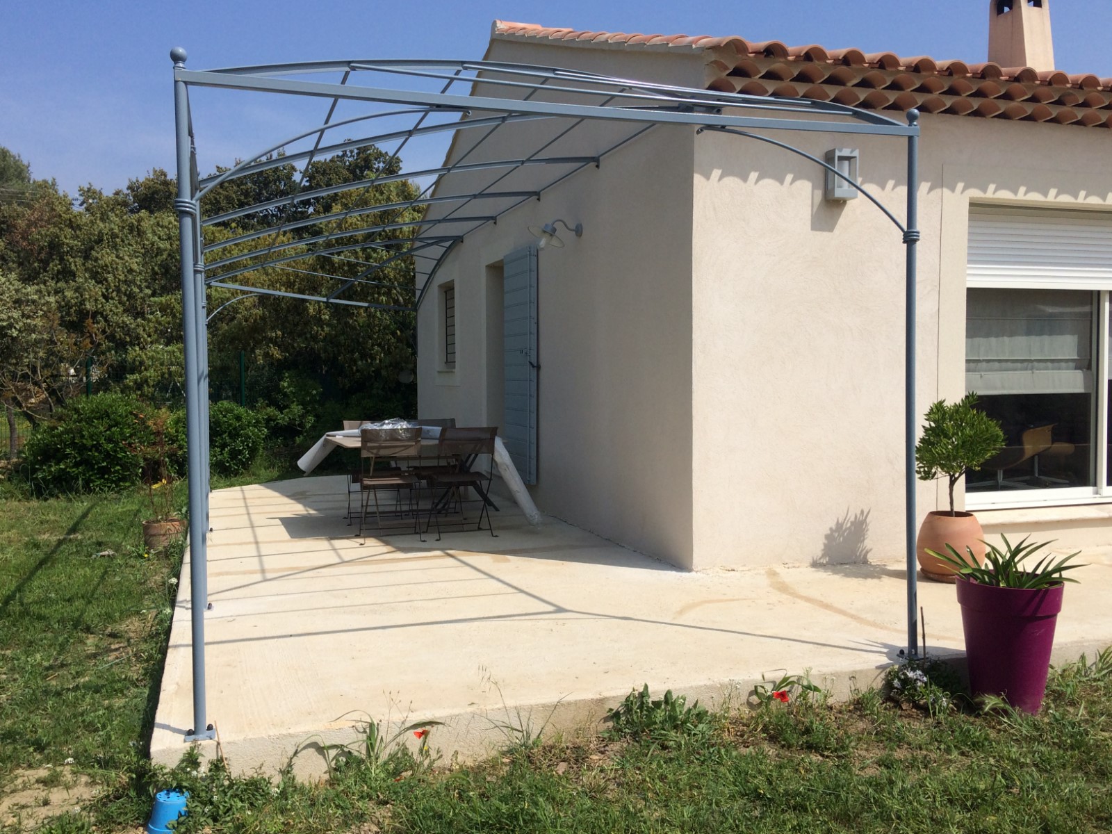 pergola cintrée pour 2 angles maison pergola cintrée pour 2 angles maison