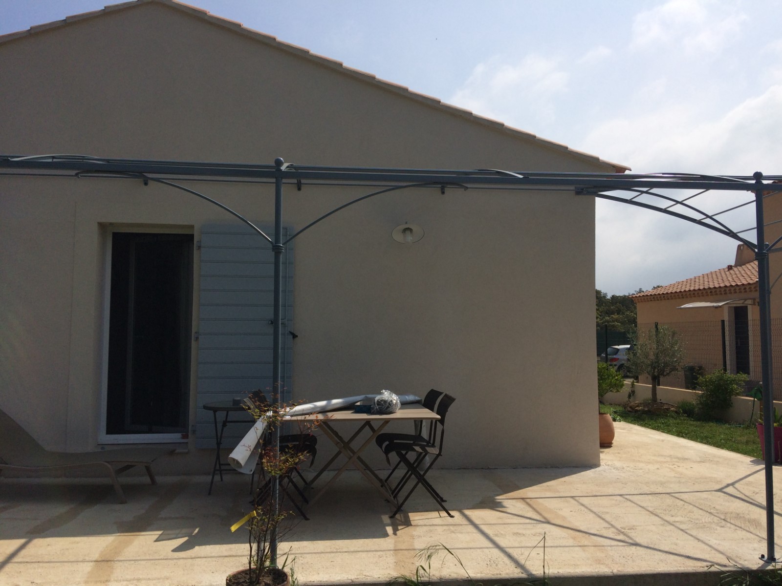 pergola cintrée pour 2 angles maison pergola pour 2 angles maison